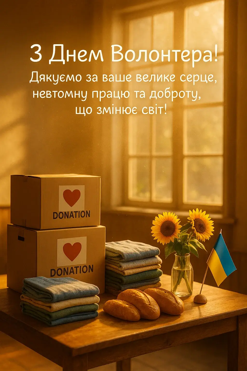 Привітання з днем волонтера