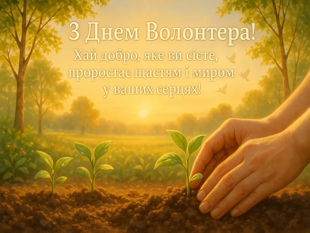 Привітання з днем волонтера