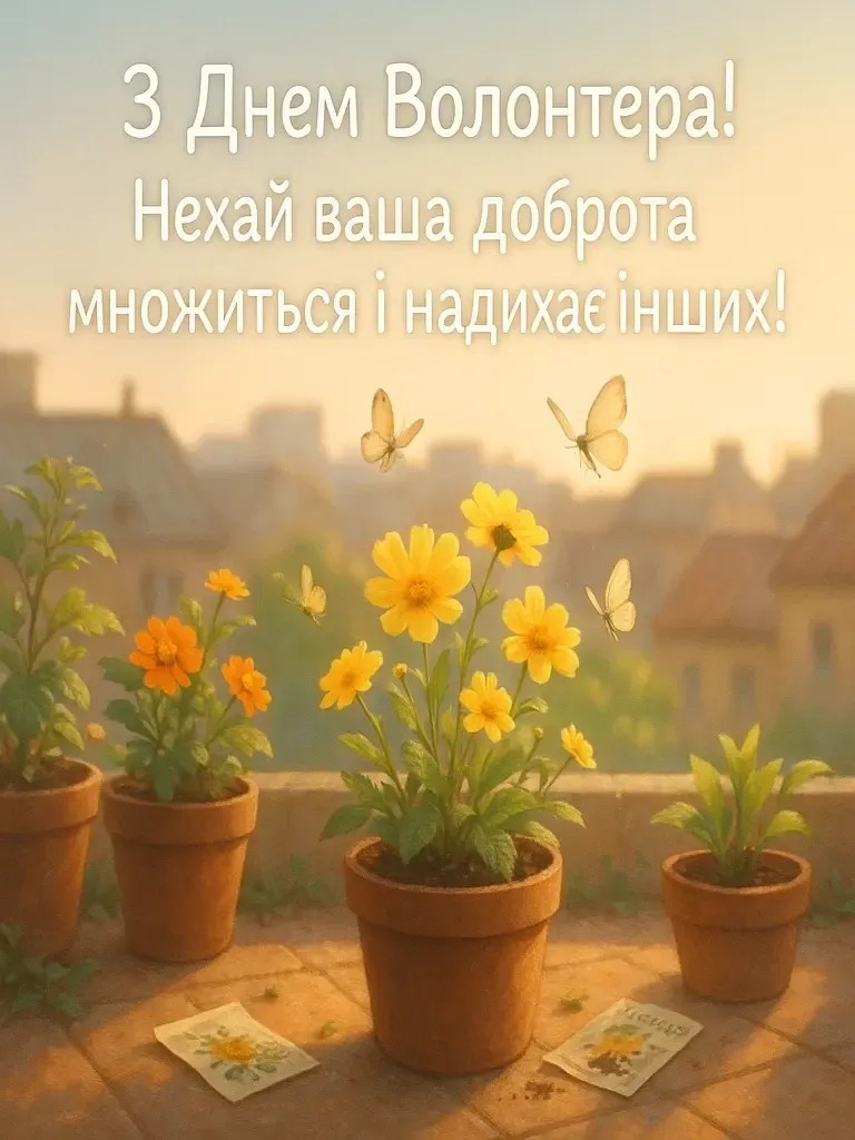 Привітання з днем волонтера