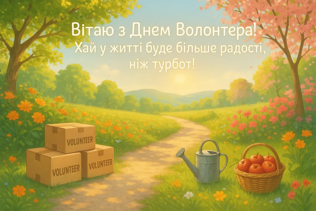 Привітання з днем волонтера