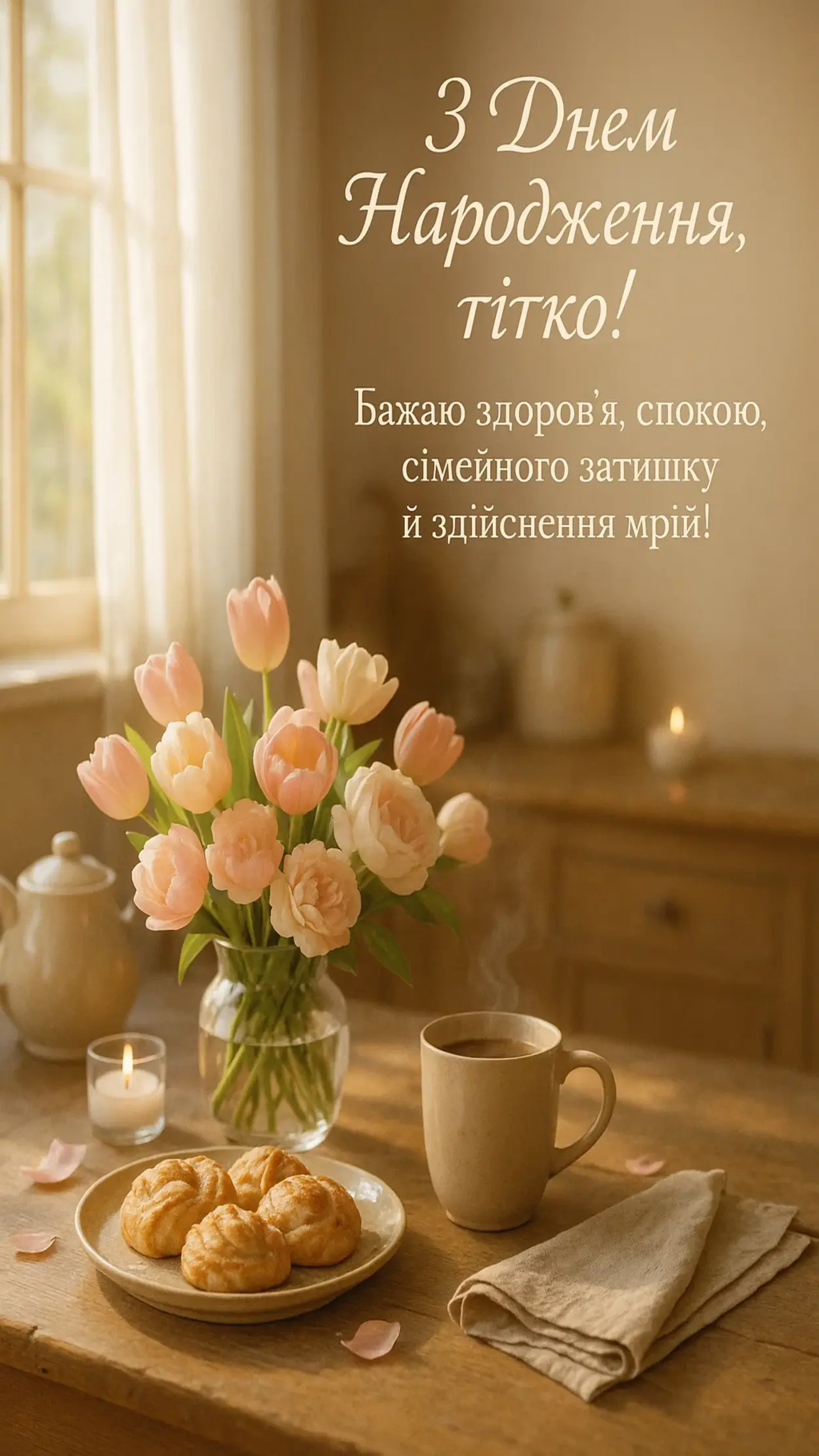 Привітання для тітки з днем народження