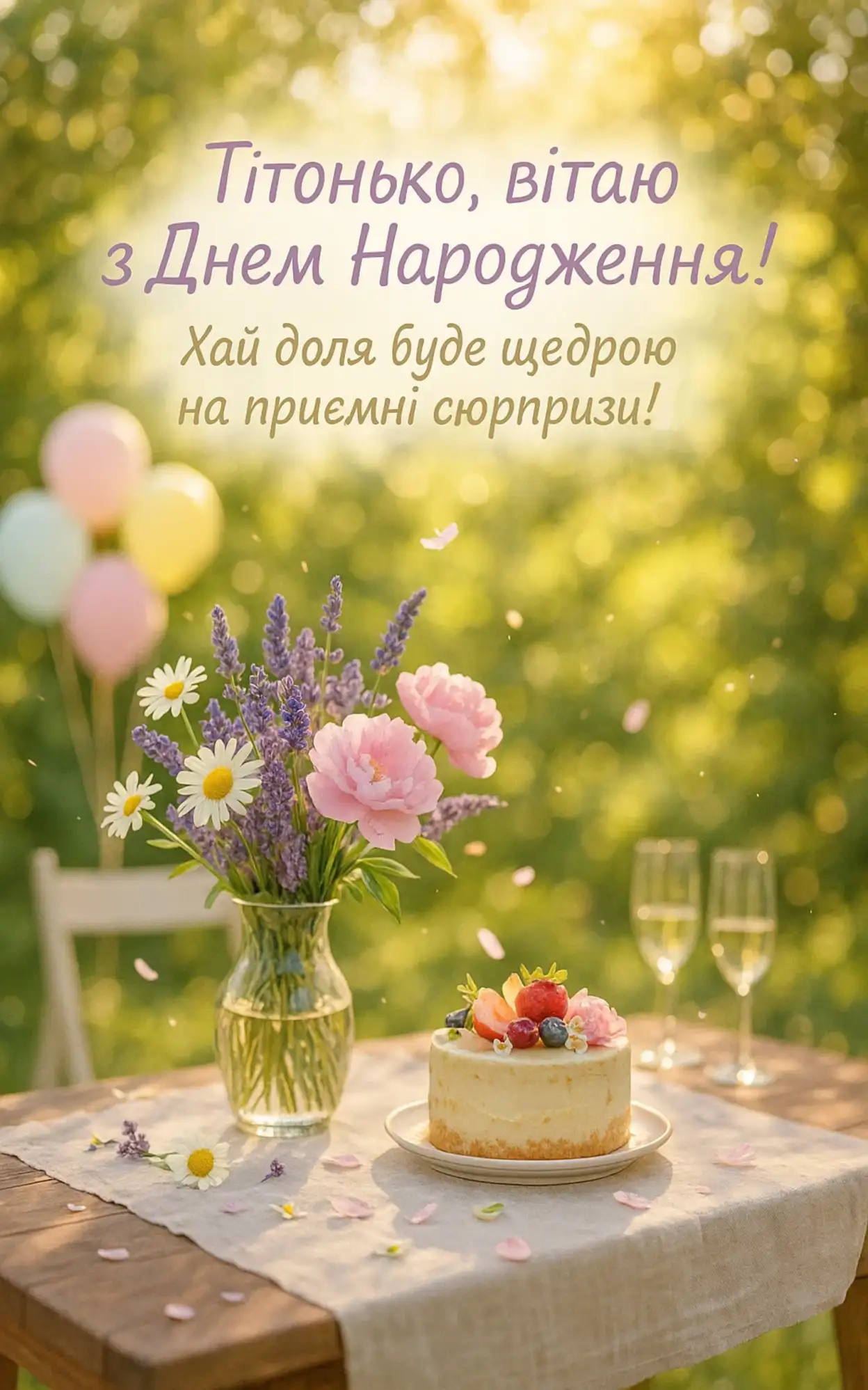Привітання для тітки з днем народження