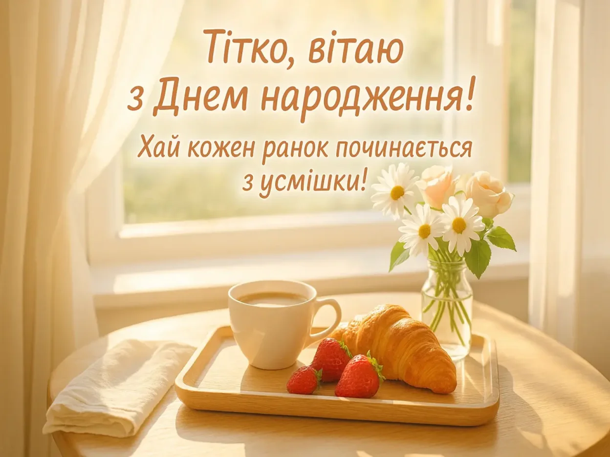 Привітання для тітки з днем народження