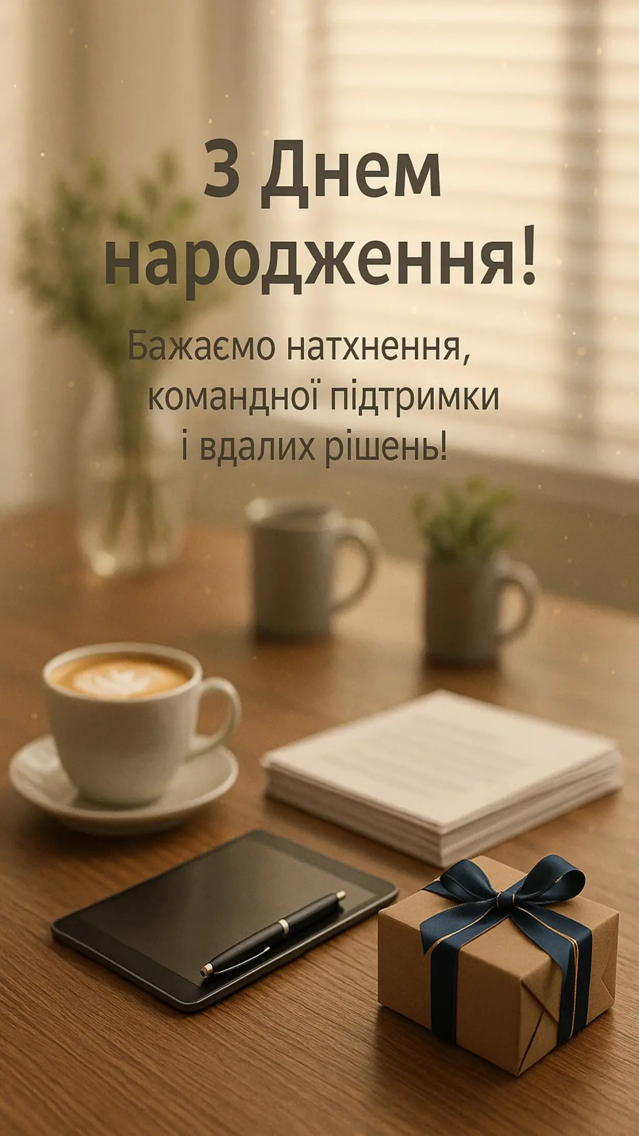 Привітання з днем народження шефа