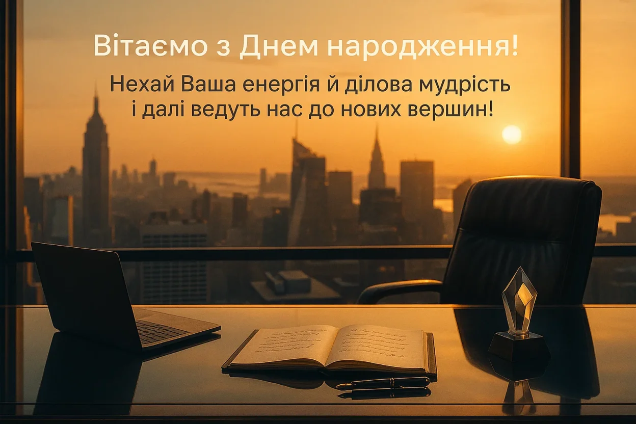 Привітання з днем народження шефа