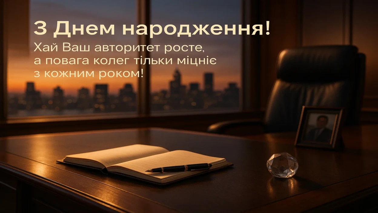 Привітання з днем народження шефа