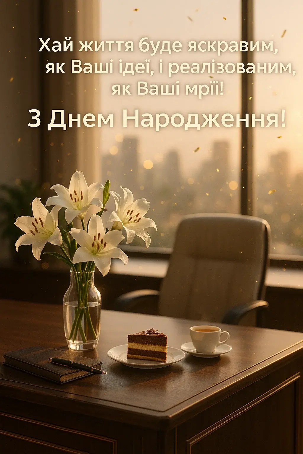Привітання з днем народження шефа