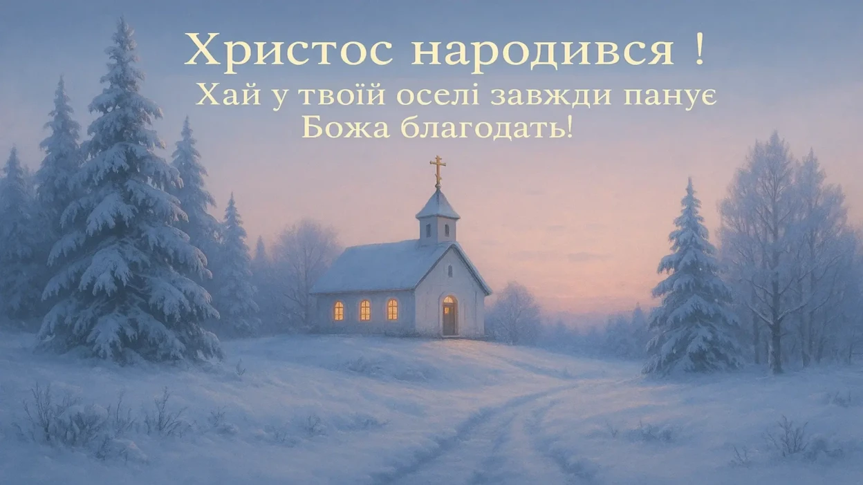 Привітання з різдвом 2025