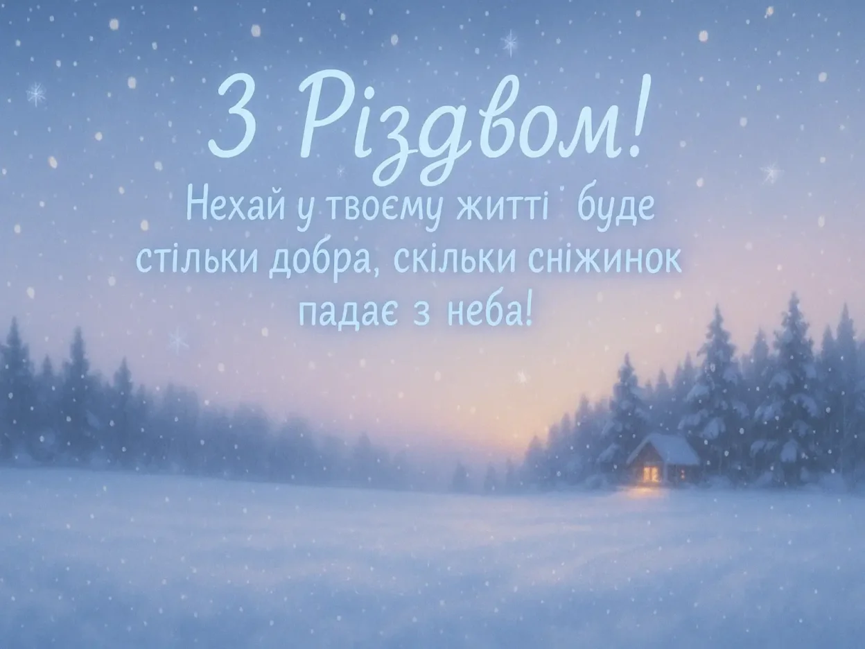 Привітання з різдвом 2025