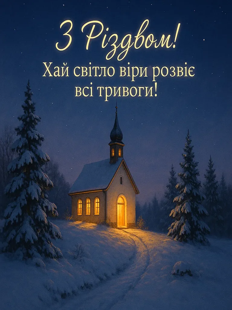 Привітання з різдвом 2025