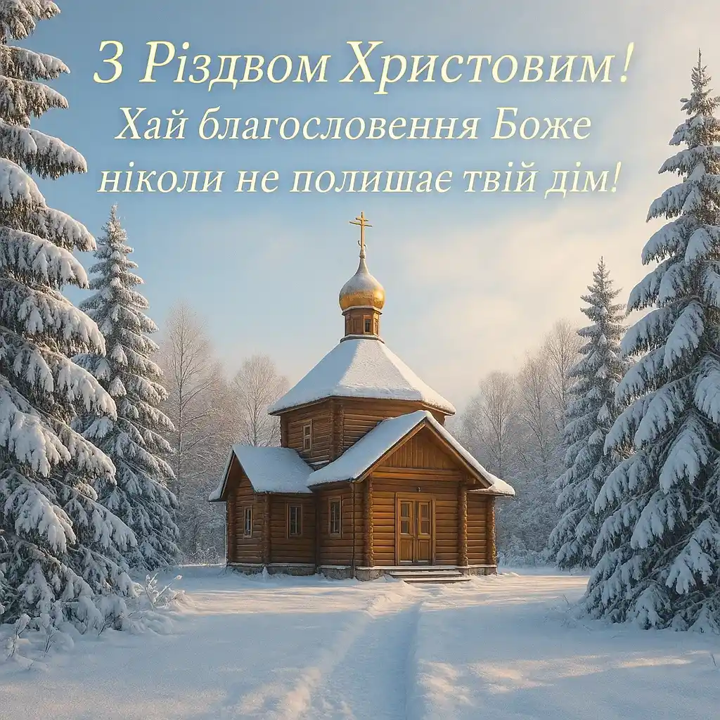 Привітання з різдвом 2025