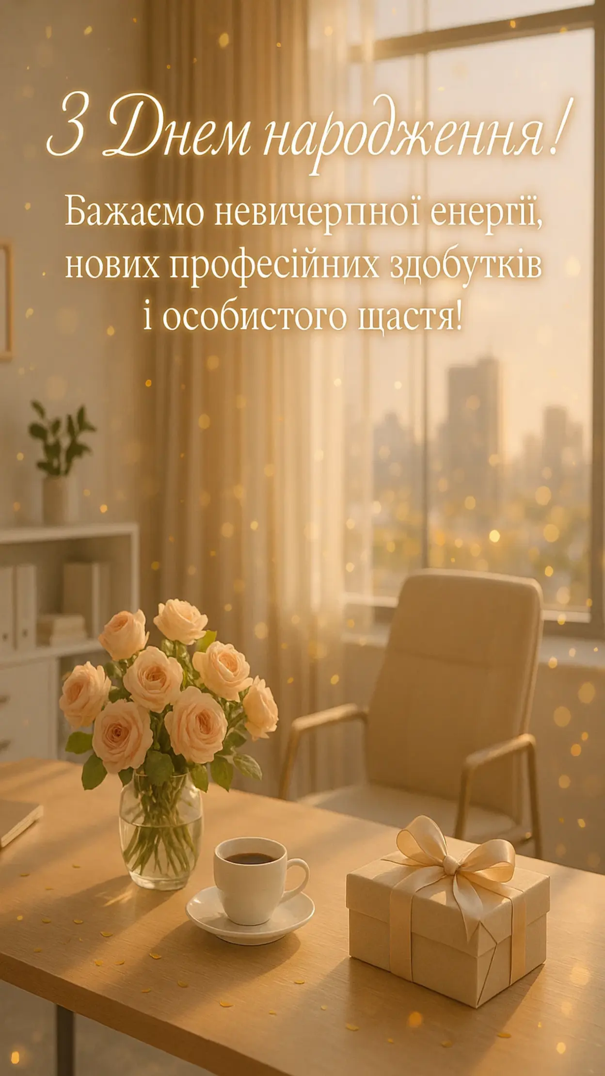 Привітання з днем народження начальниці