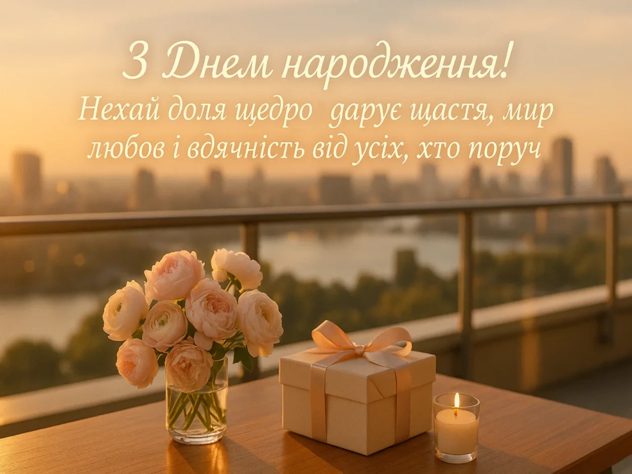 Привітання з днем народження начальниці