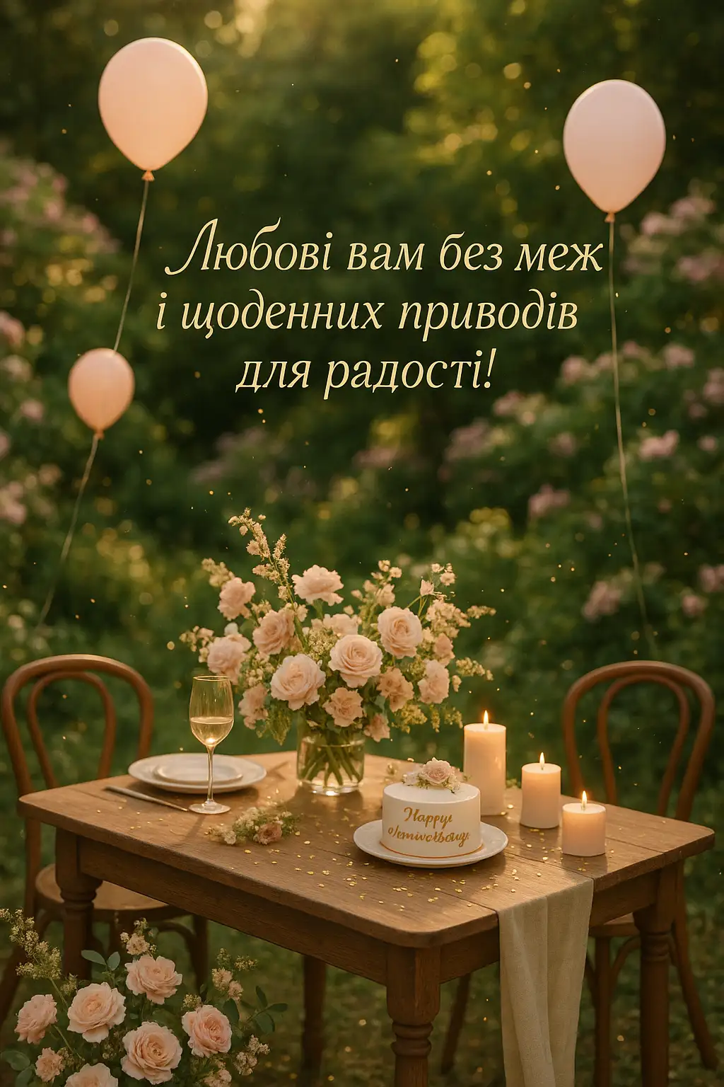 Привітання з 2 роками весілля