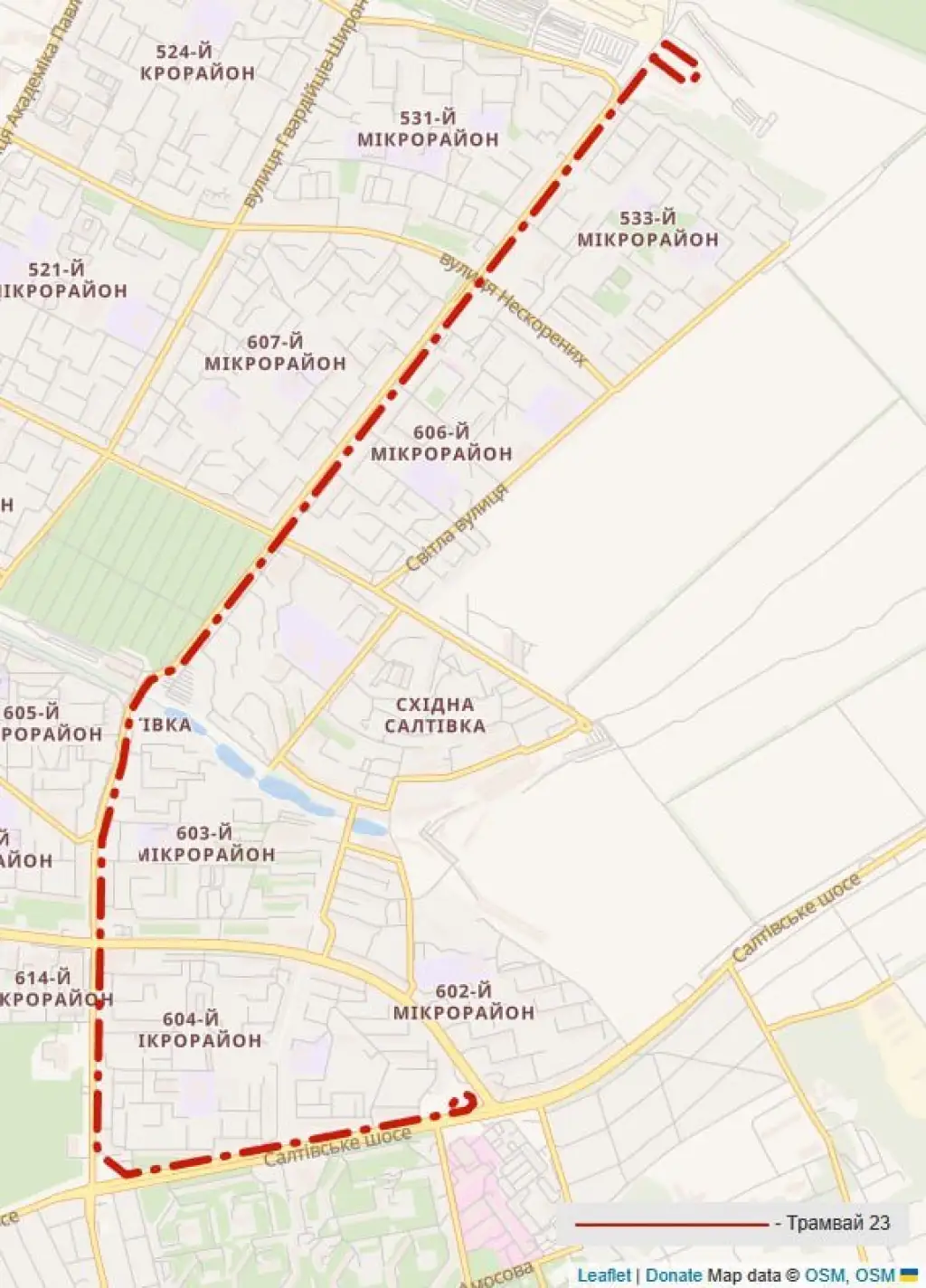 У Харкові після нічної атаки змінили роботу громадського транспорту