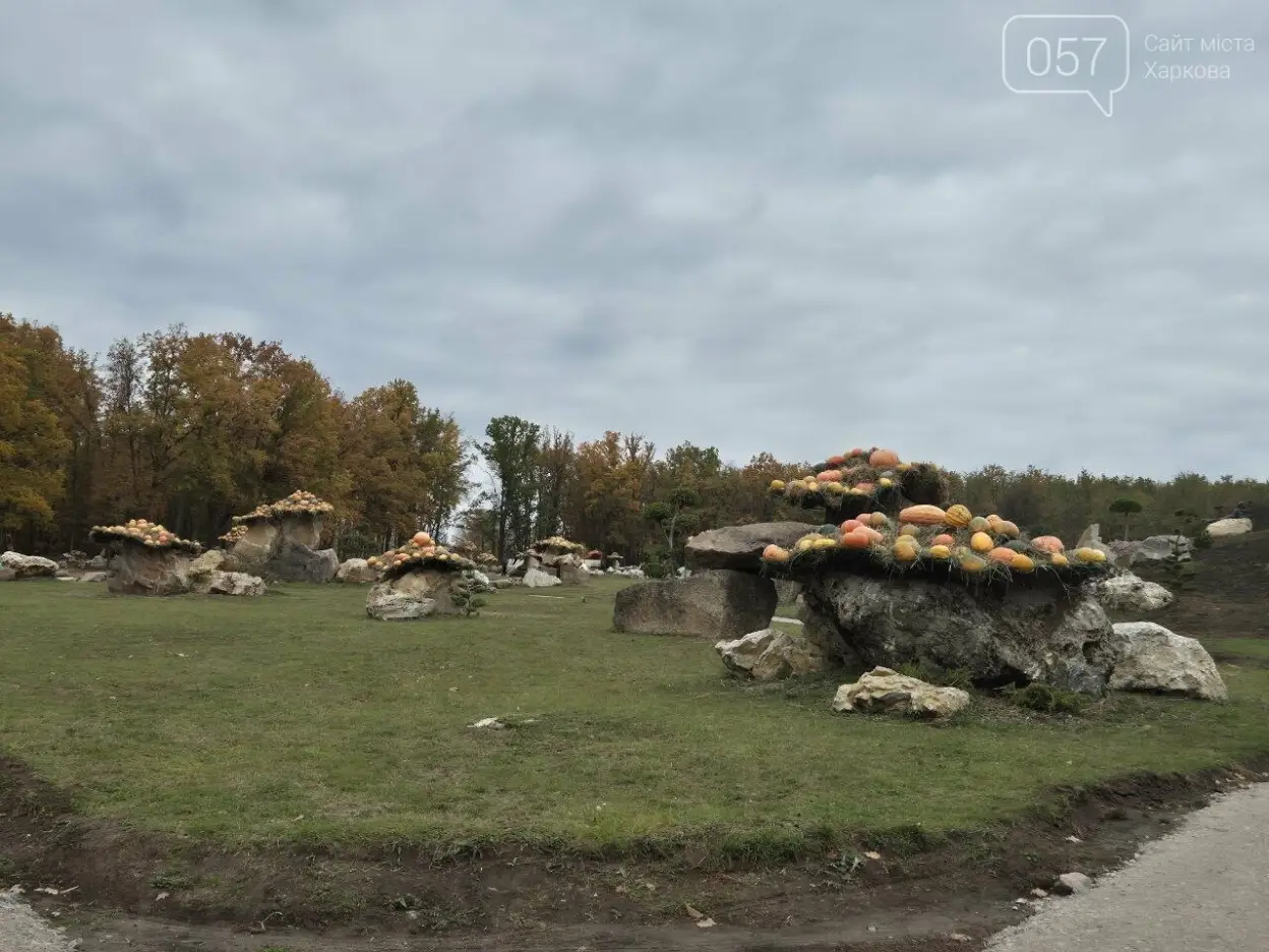 У Фельдман Екопарку стартувало Свято гарбузів: тисячі овочів, казкові фотозони та гриби з гарбузів