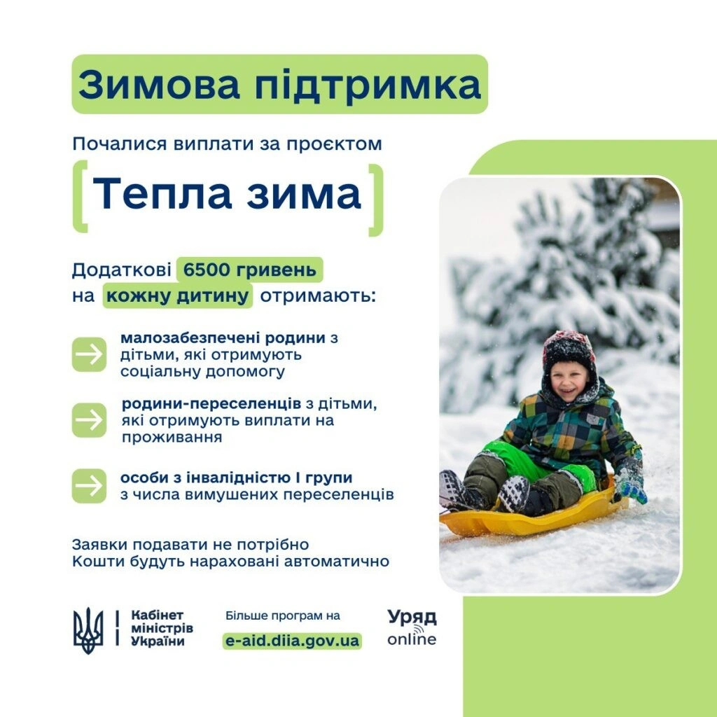Стартувала програма «Тепла зима»: українці можуть подати заявку на допомогу у 6 500 гривень