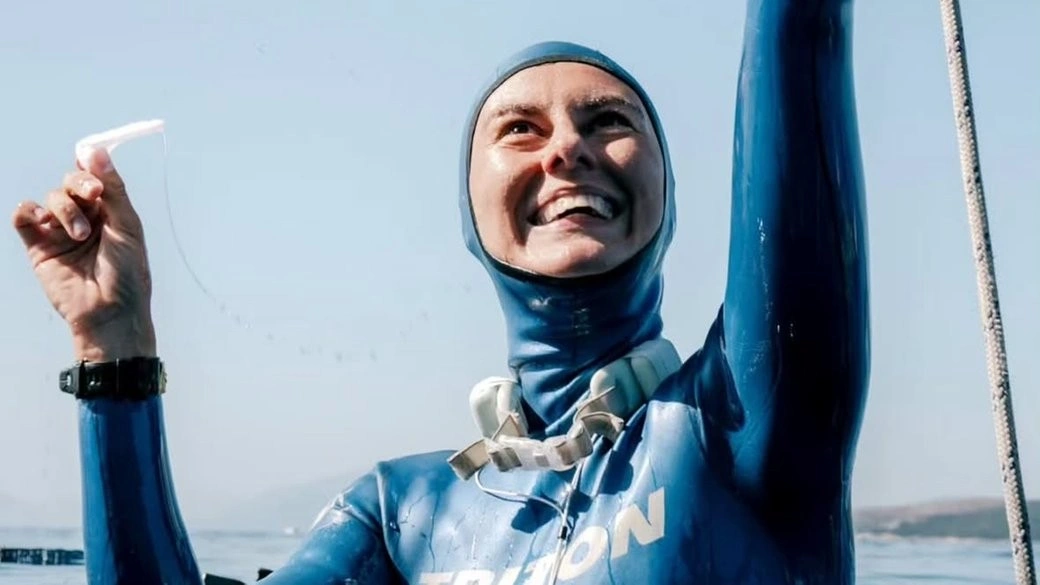 Українська фрідайверка Катерина Садурська оновила світовий рекорд і здобула золото чемпіонату світу