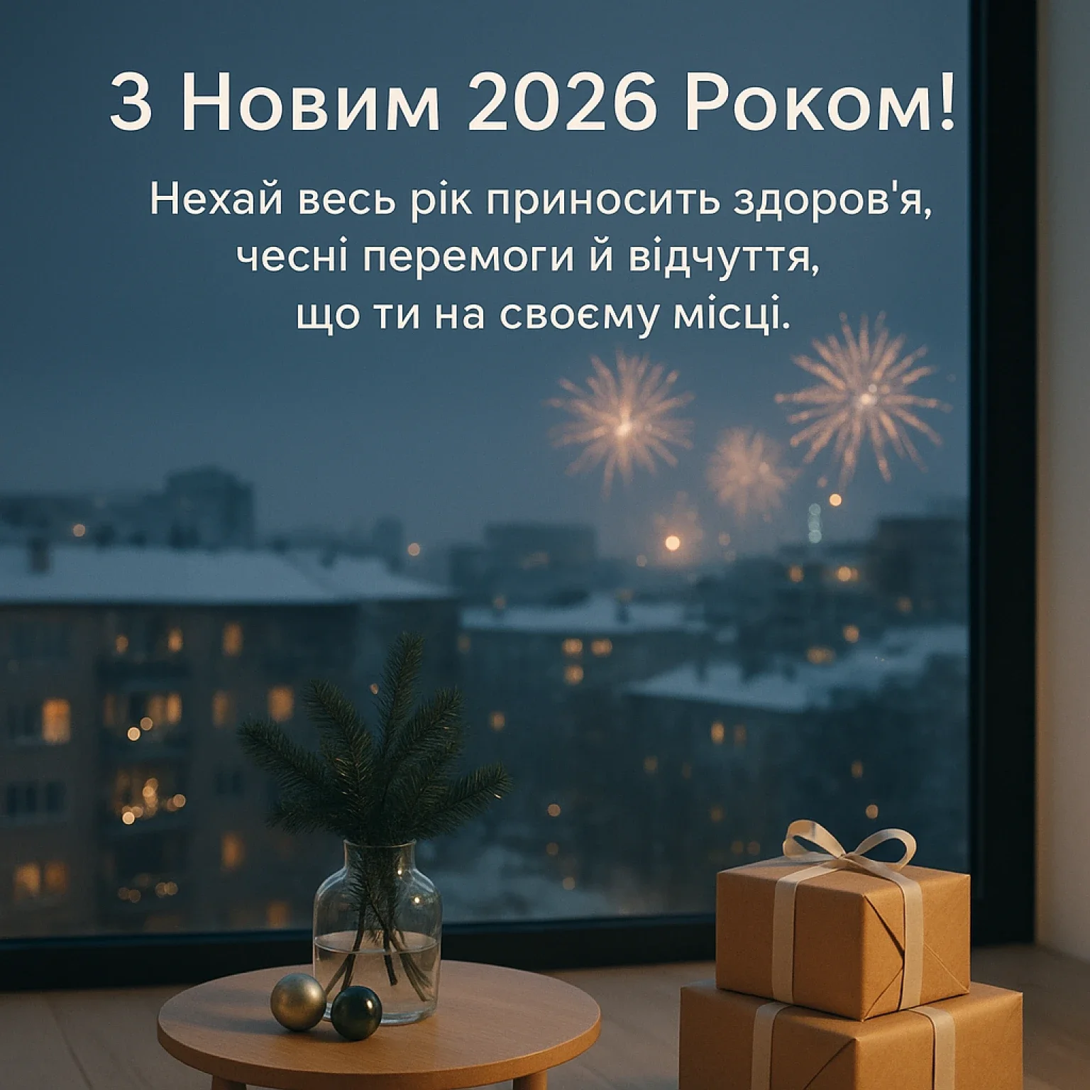Привітання з новим роком 2026