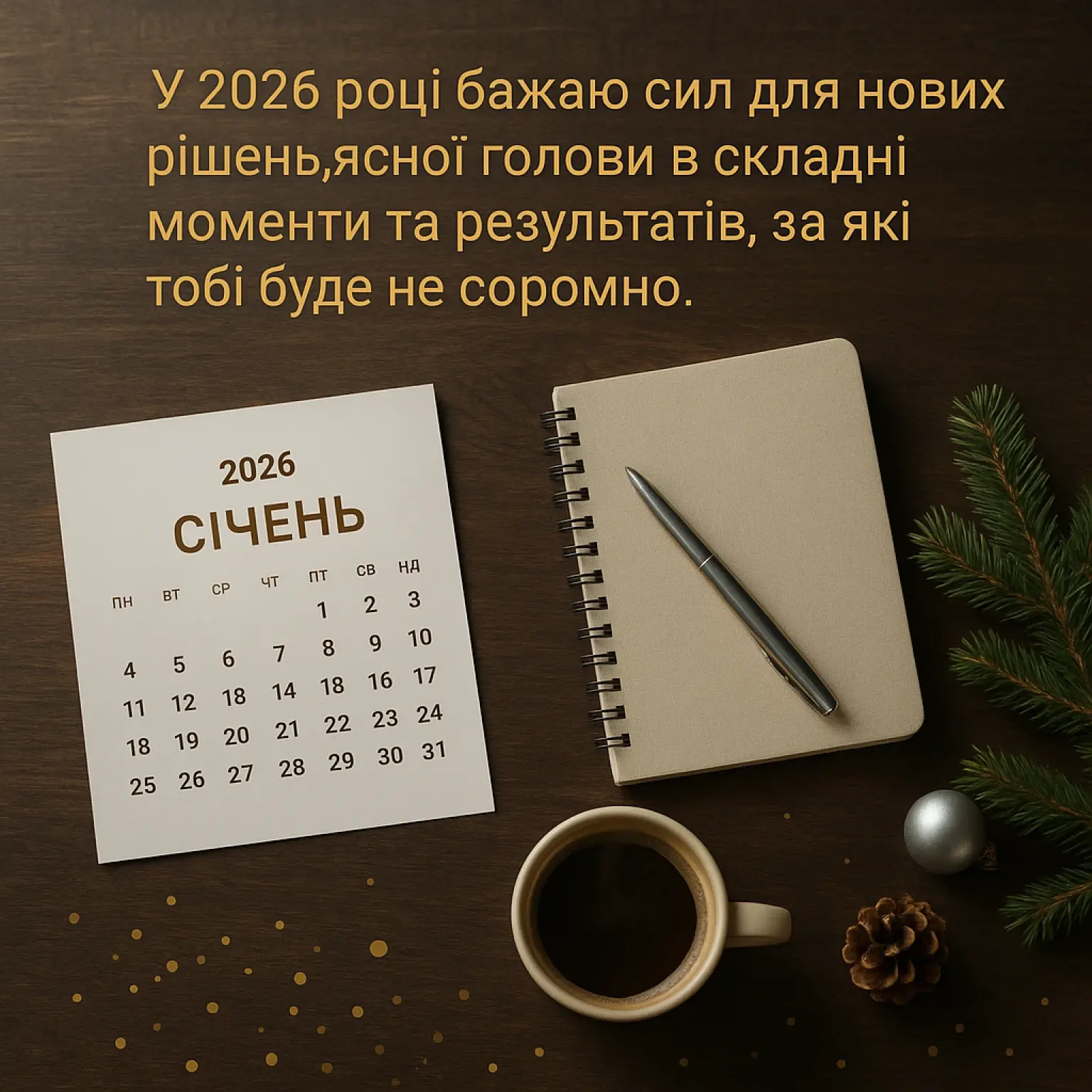 Привітання з новим роком 2026