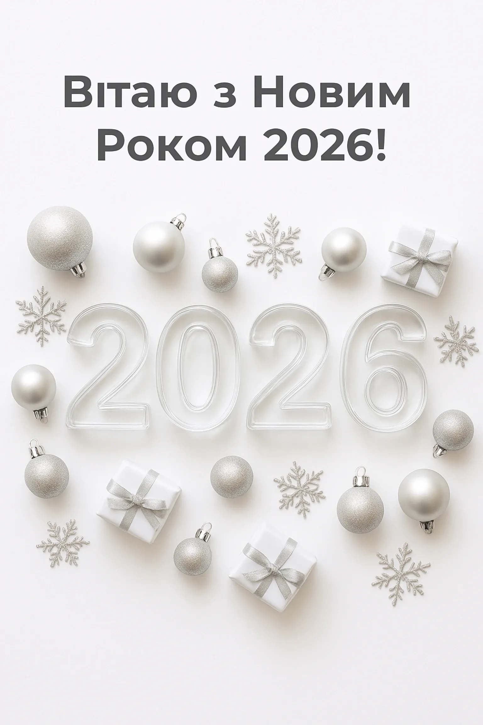 Привітання з новим роком 2026