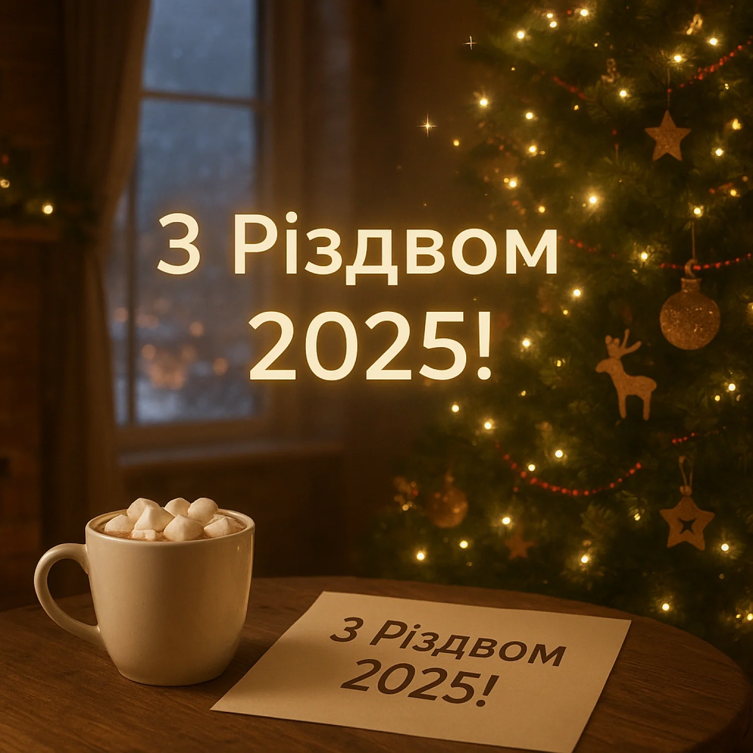 Привітання з різдвом 2025