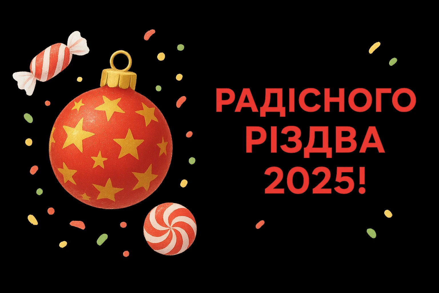 Привітання з різдвом 2025