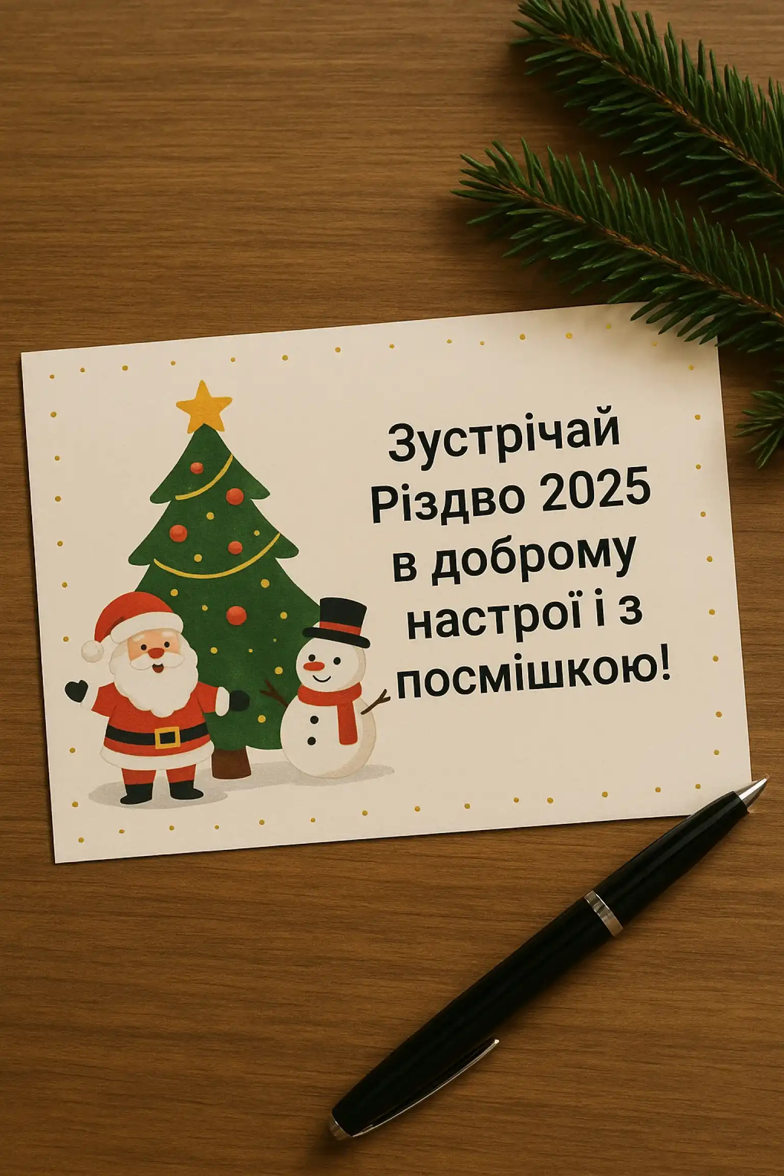 Привітання з різдвом 2025