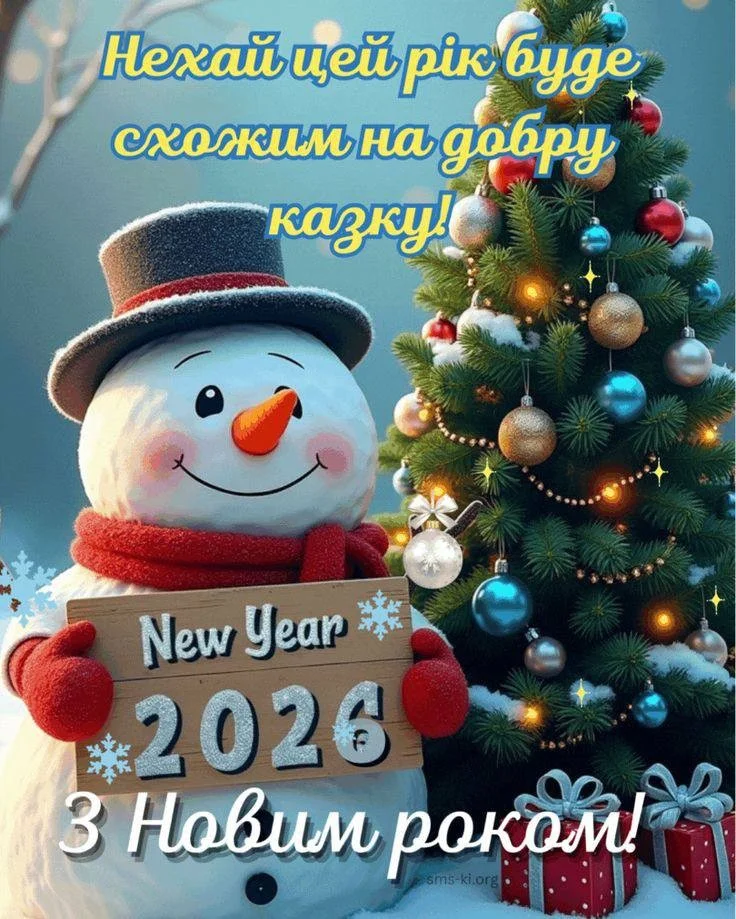 Привітання з прийдешнім новим роком 2026 Привітання з прийдешнім новим роком 2026