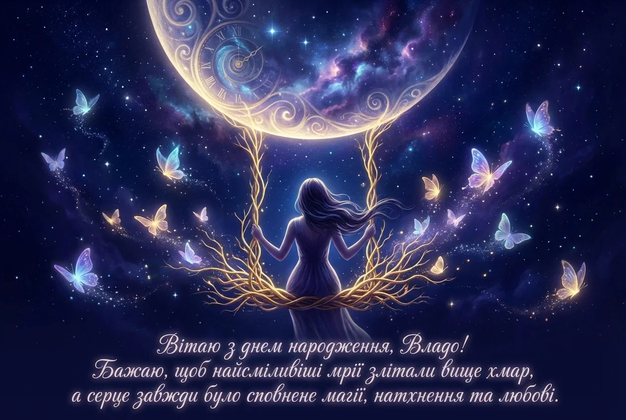 привітання Владі (жінці) з днем народження