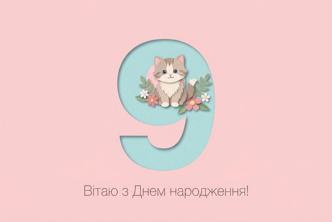 привітання з днем народження дівчинці 9 років