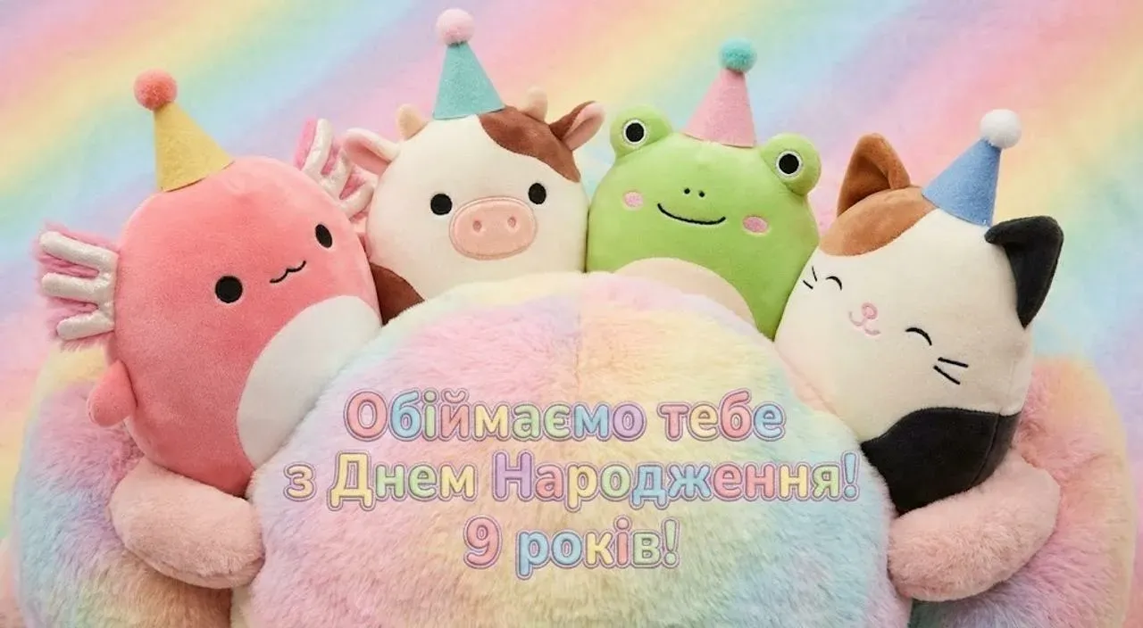 Привітання з днем народження для дівчинки 9 років