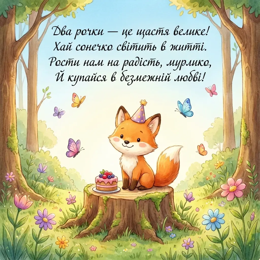 з днем народження похреснику 2 роки