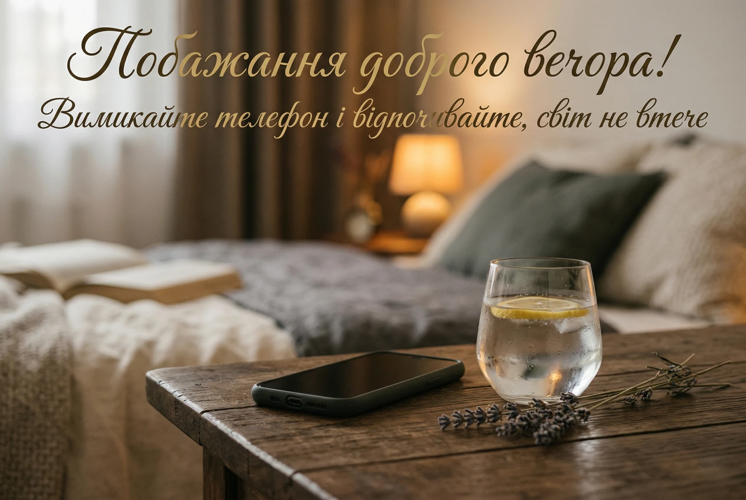 Побажати доброго вечора: найтепліші листівки та душевні картинки для затишного відпочинку
