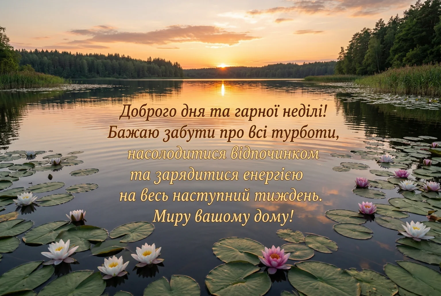 Доброго дня, гарної неділі: душевні вітання та найкращі картинки для відпочинку