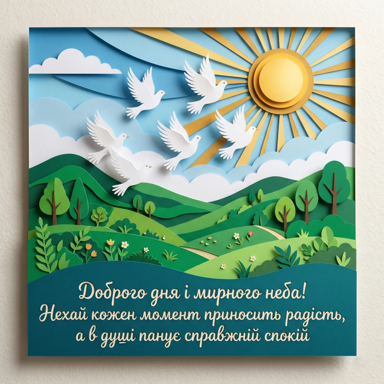 Доброго дня і мирного неба: картинки з найтеплішими побажаннями