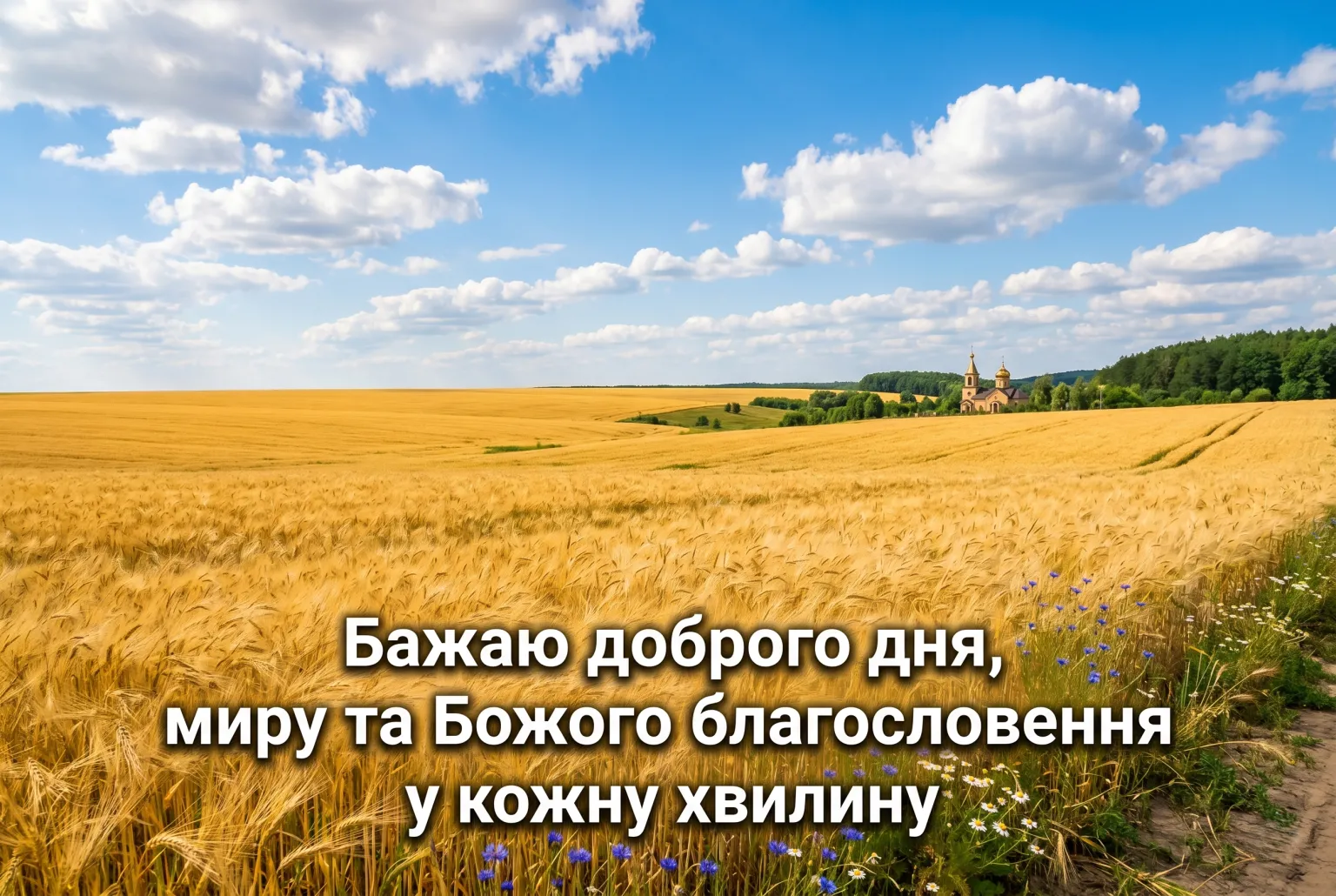 Доброго дня, Божого благословення: душевні картинки та щирі побажання