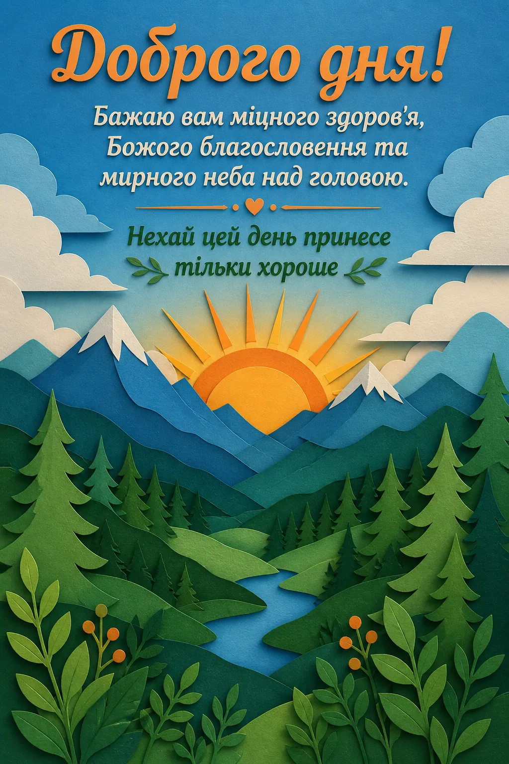 Листівки з побажанням доброго дня: натхненна добірка для душевного привітання