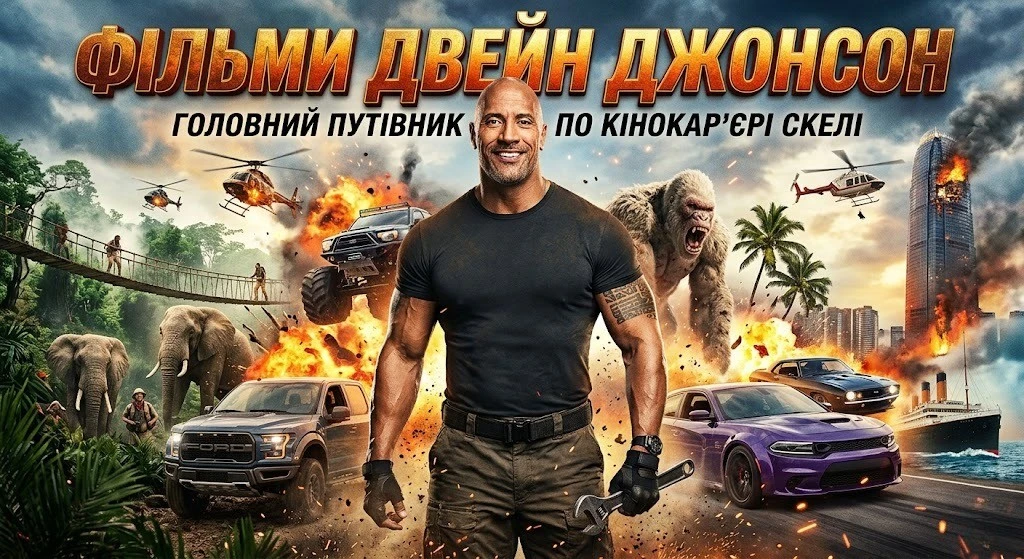 Топ фільмів Двейна Джонсона з реальними оцінками