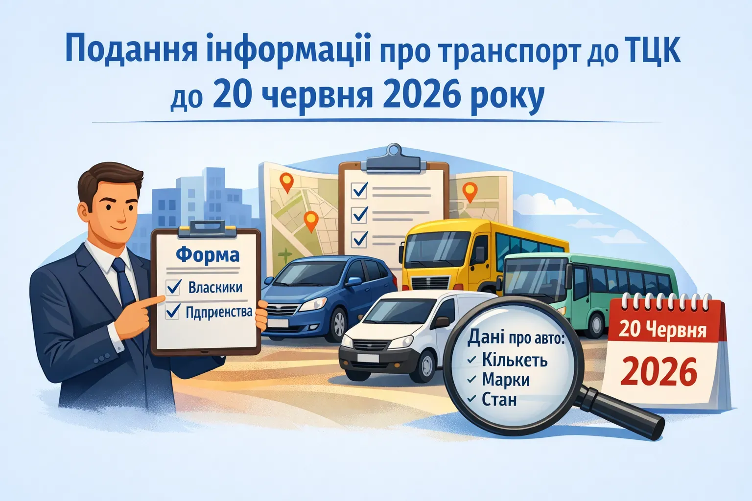 ТЦК вимагає від бізнесу звіти про автомобілі: за зрив червневого дедлайну передбачено великі штрафи