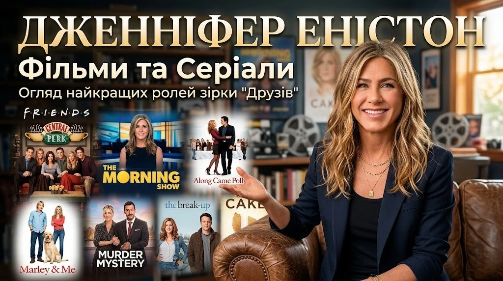 Найкращі фільми й серіали за участю Дженніфер Еністон