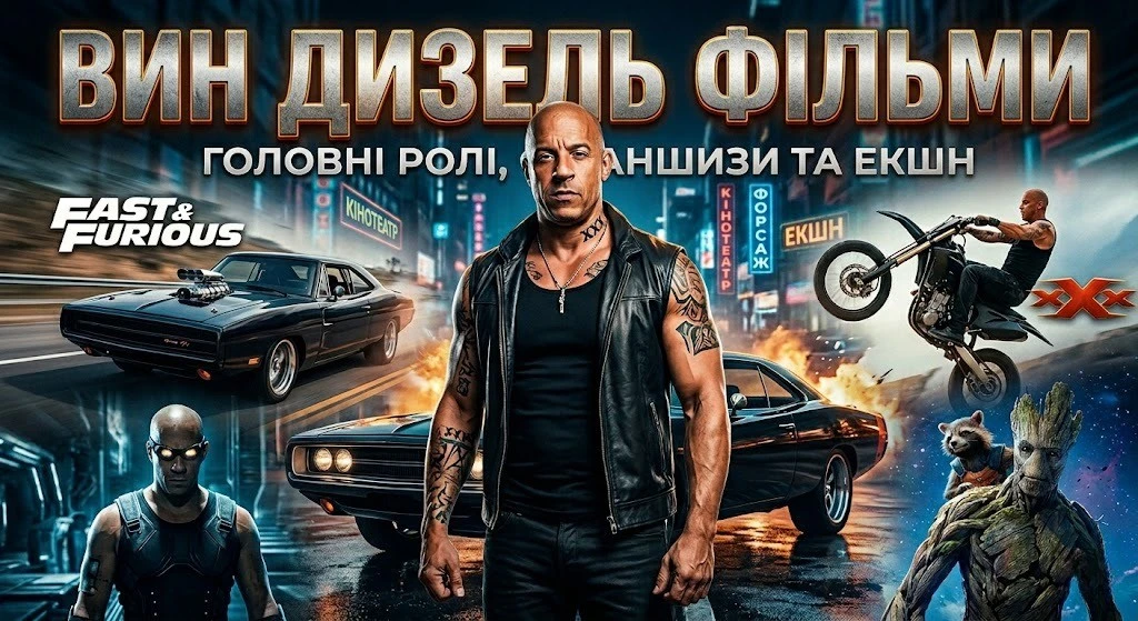 Найкращі фільми Він Дізеля у добірці з описами