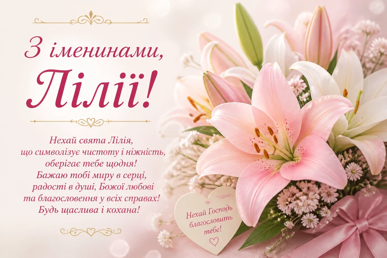 З іменинами Лілії