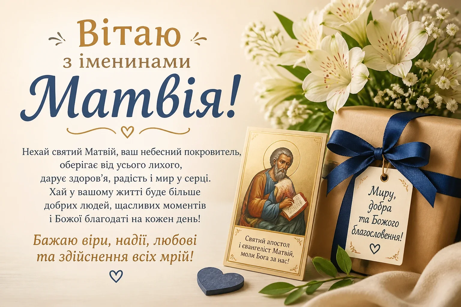 Привітання на іменини Матвія