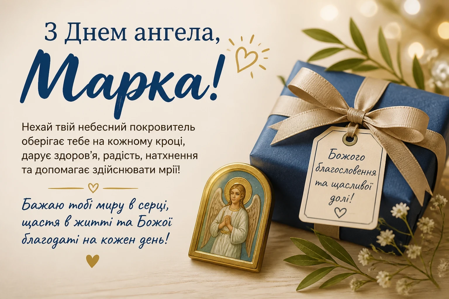 Привітання на іменини Марка