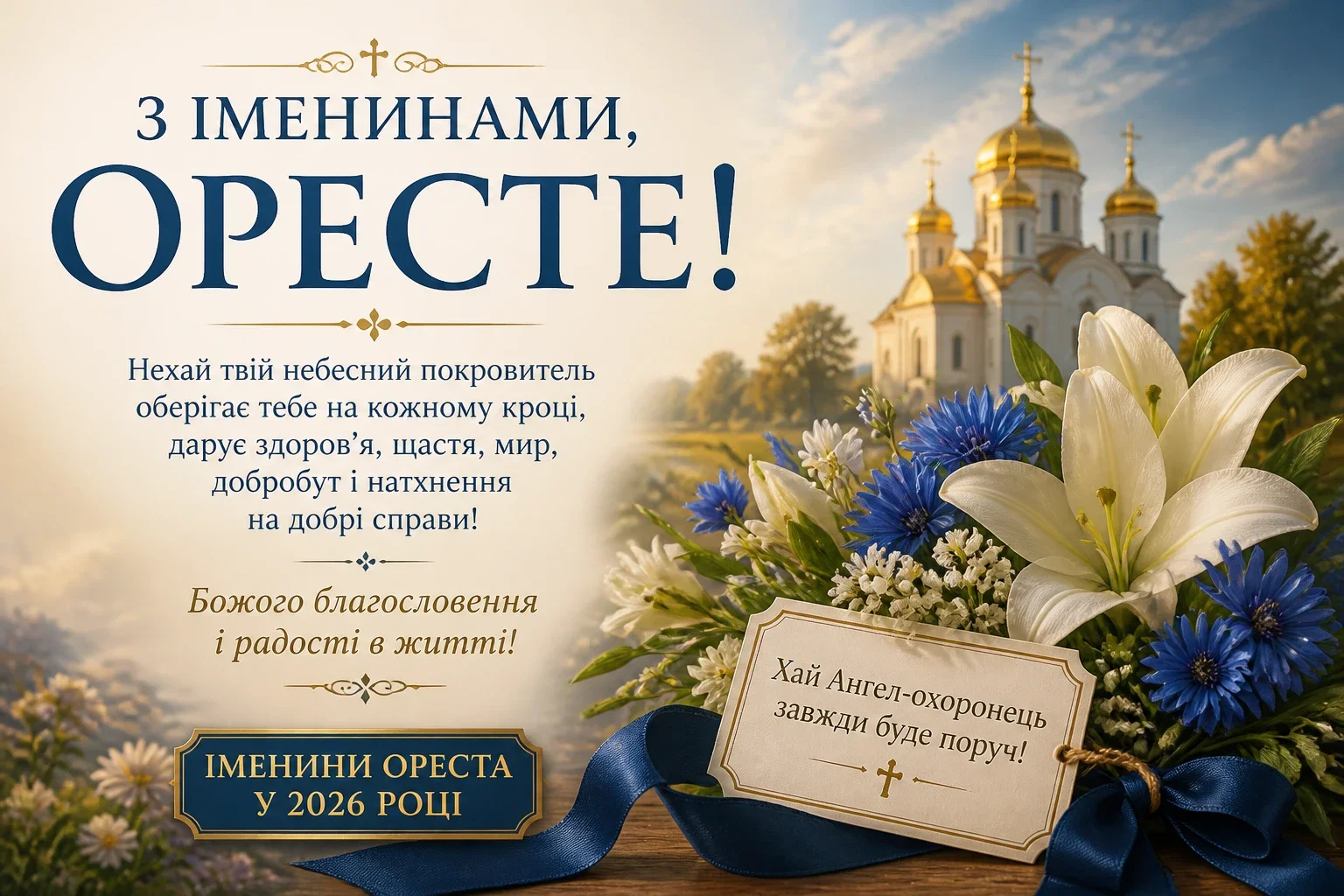 На іменини Ореста у 2026 році