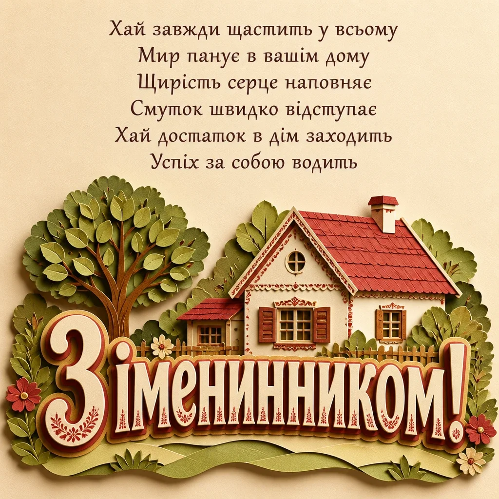 привітання з іменинником чоловіка
