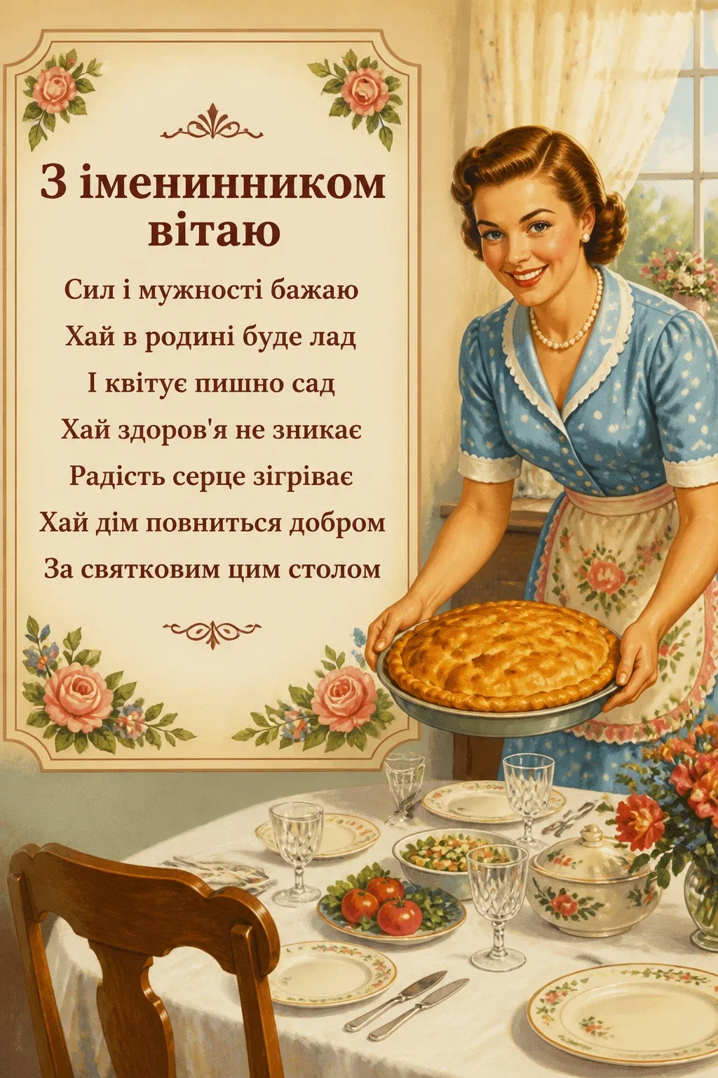привітання з іменинником чоловіка