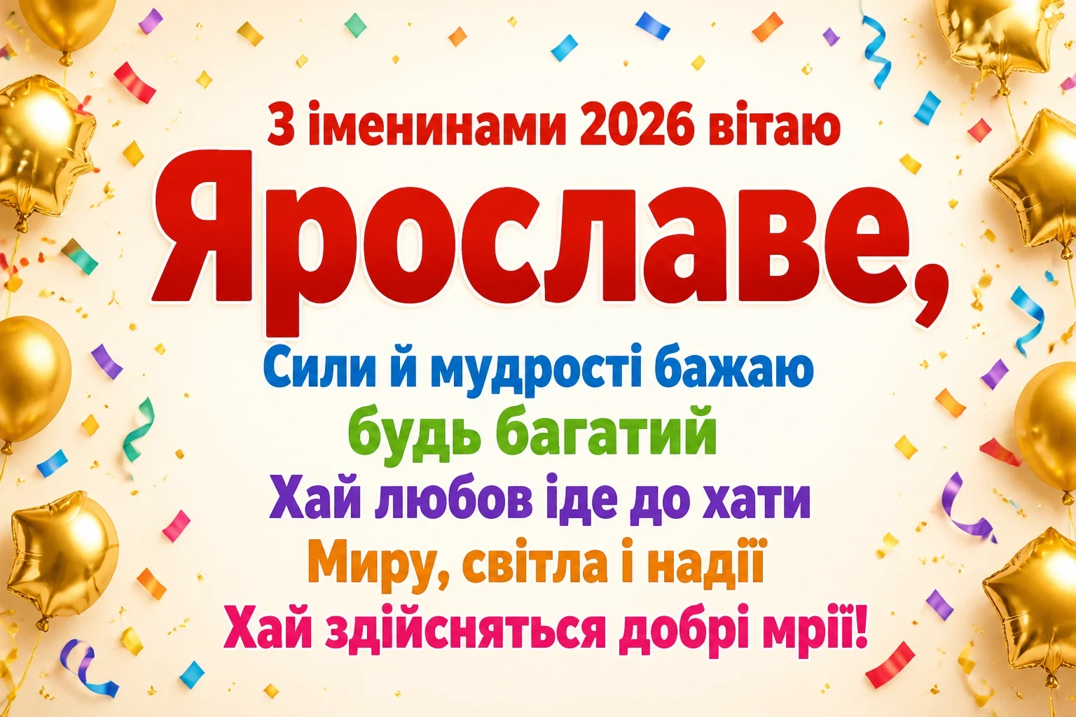 іменини ярослава 2026