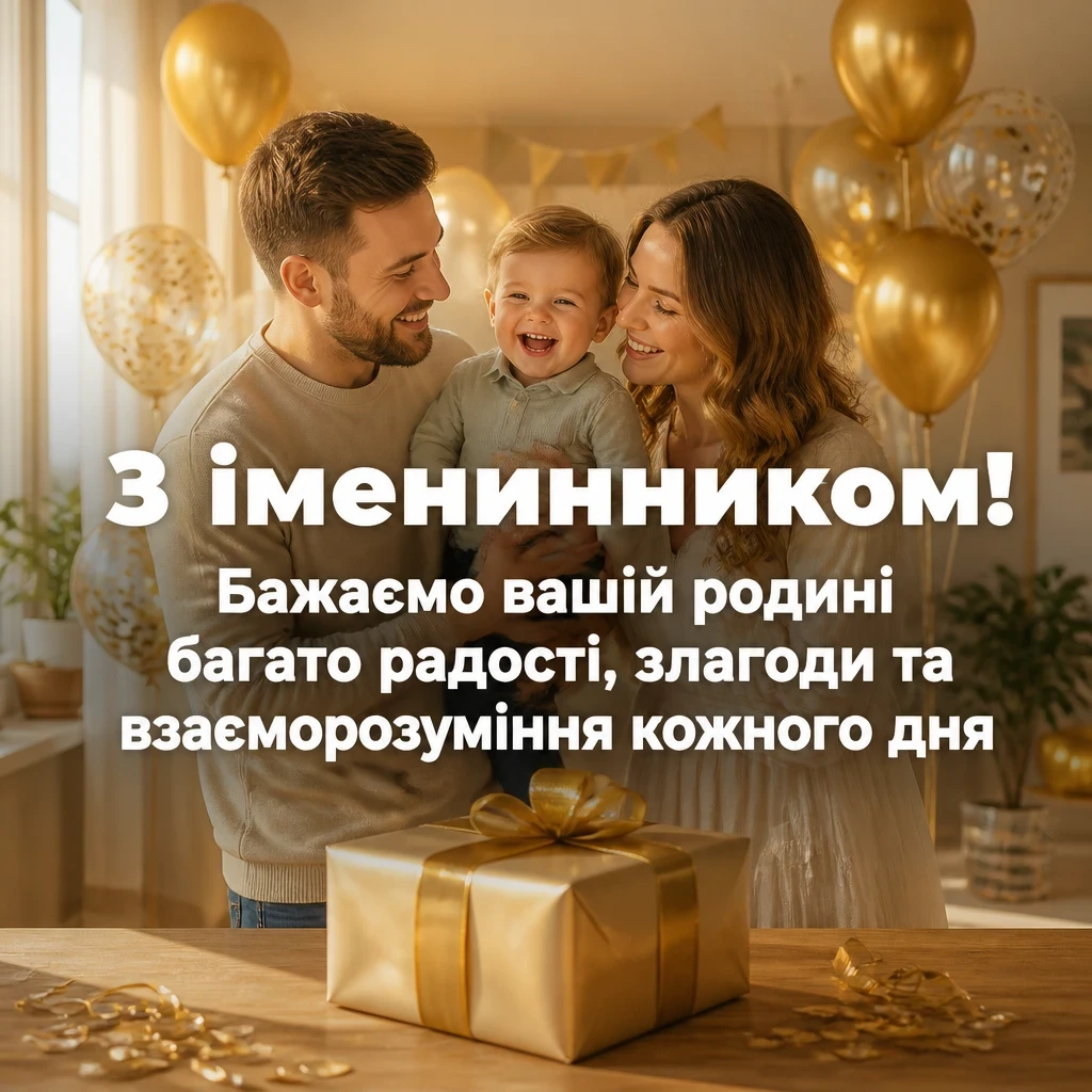 привітання батькам з іменинником